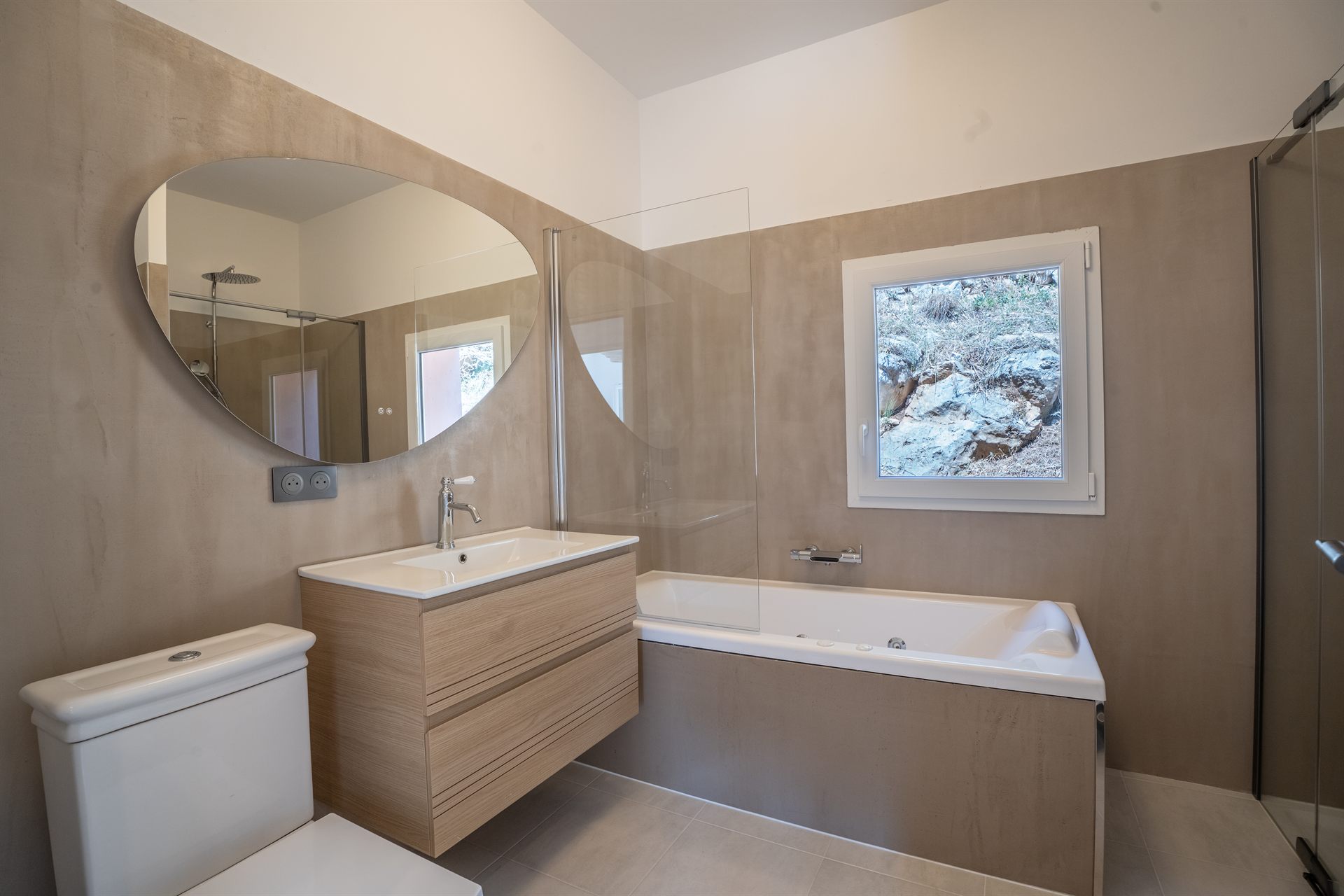La salle de bain de la villa